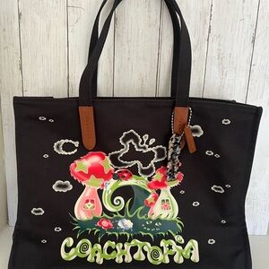 NWT Coach CL762 - This Is Coachtopia Canvas Tote - Black